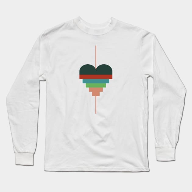 heart geometry Long Sleeve T-Shirt by Ia-Po